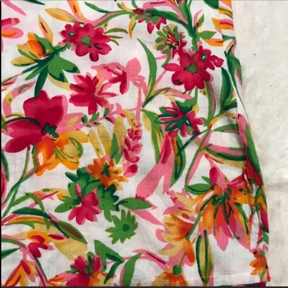 J. Crew Floral Print Vneck Tunic Size XXS - Picture 3 of 6